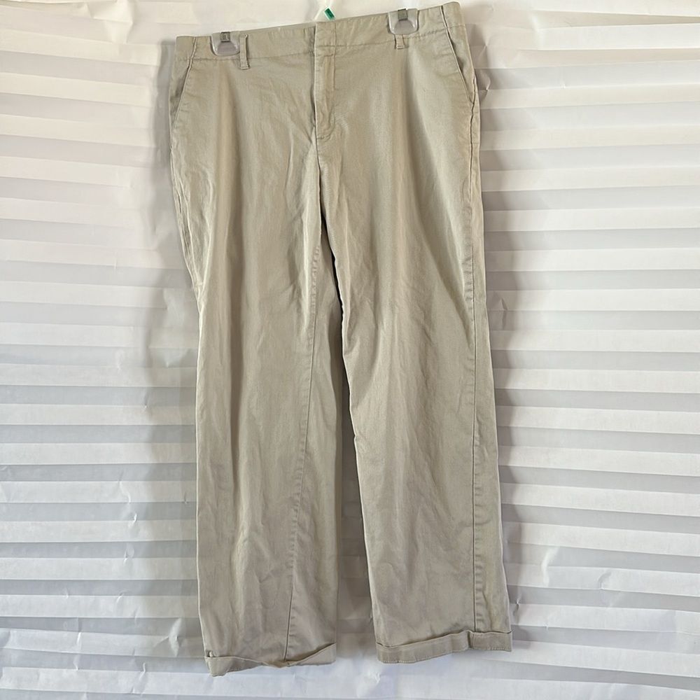 Levi’s Strauss Signature Women’s Khaki Pants Size 16 Straight Leg Casual Trouser